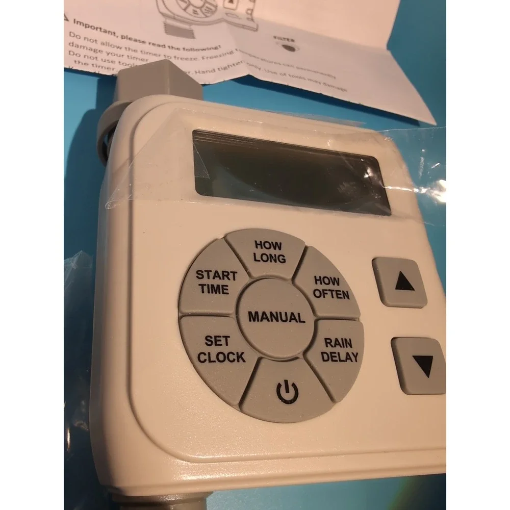 Sprinkler Timer, Programmable Irrigation Water Timer for Garden Hose, Solar/Batt